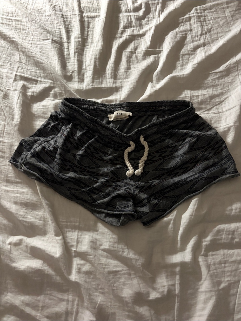 TNA Charcoal Heather Drawstring Lounge Shorts